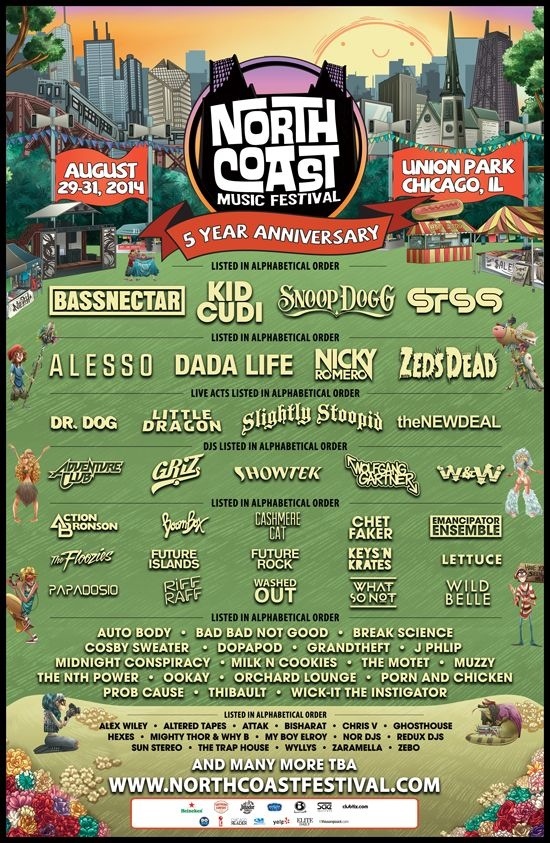 North Coast Music Festival 2014 Lineup!! WhySoChi